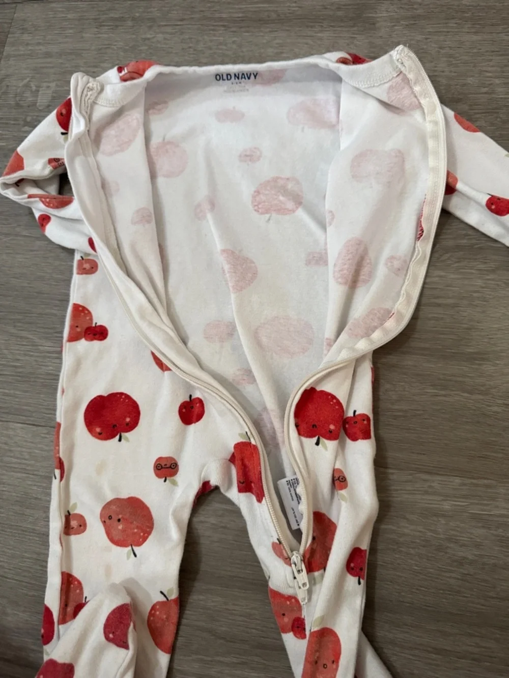 Old Navy Footed Two Way Zipper Onesie